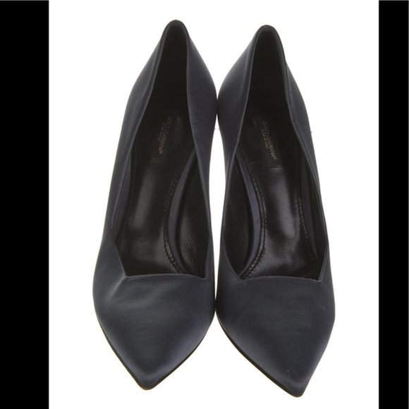 Dolce & Gabbana Satin Pointed Toe Heels - Picture 3 of 15
